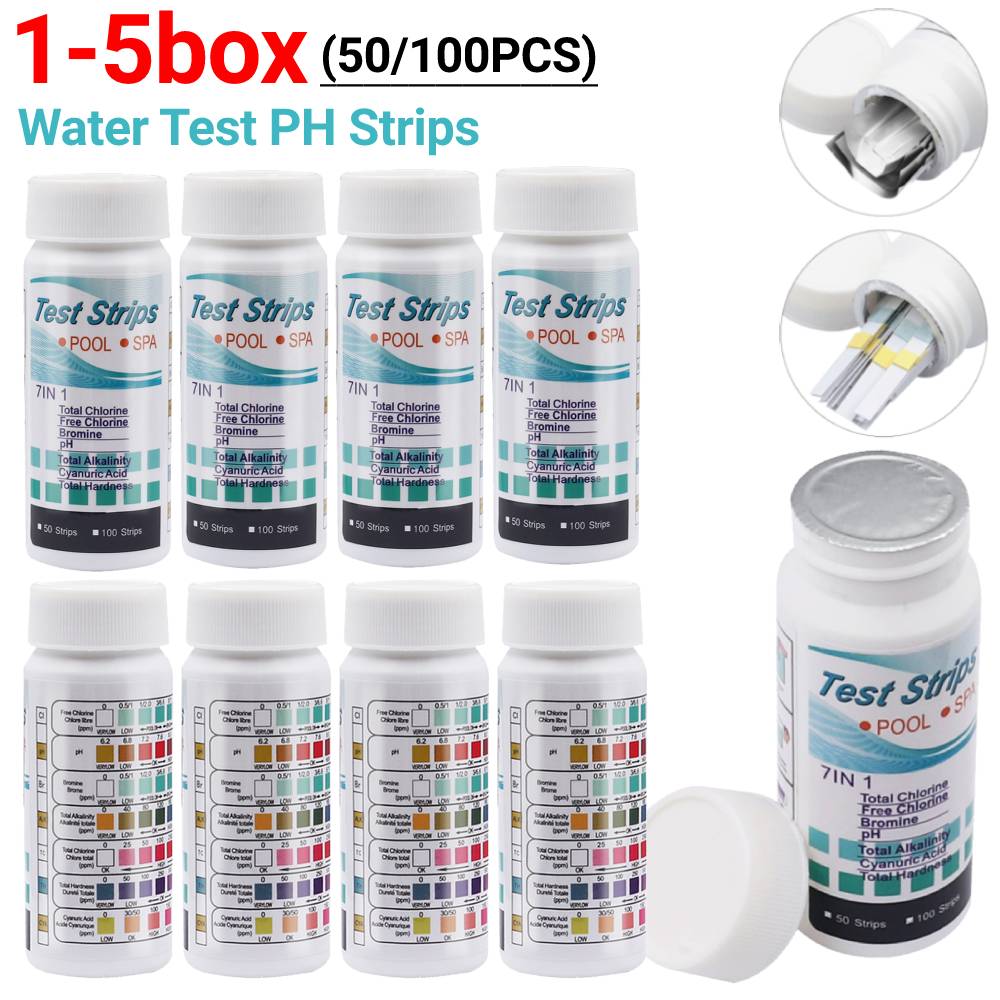 Ph Strip Test - 50/100 قطعة شرائط اختبار المياه PH