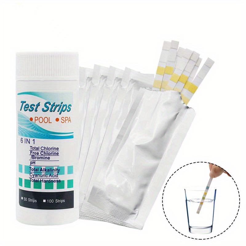 Ph Strip Test - شرائط اختبار مياه حمام السباحة والسبا