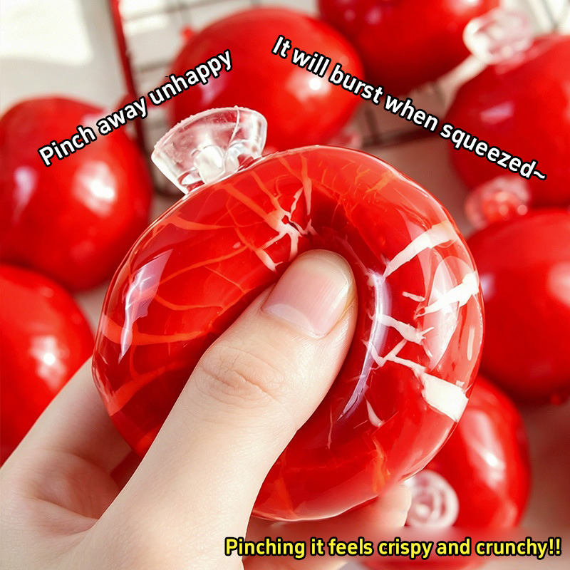 Crystal Growing Kit - كرة ضغط حسية على شكل تفاحة