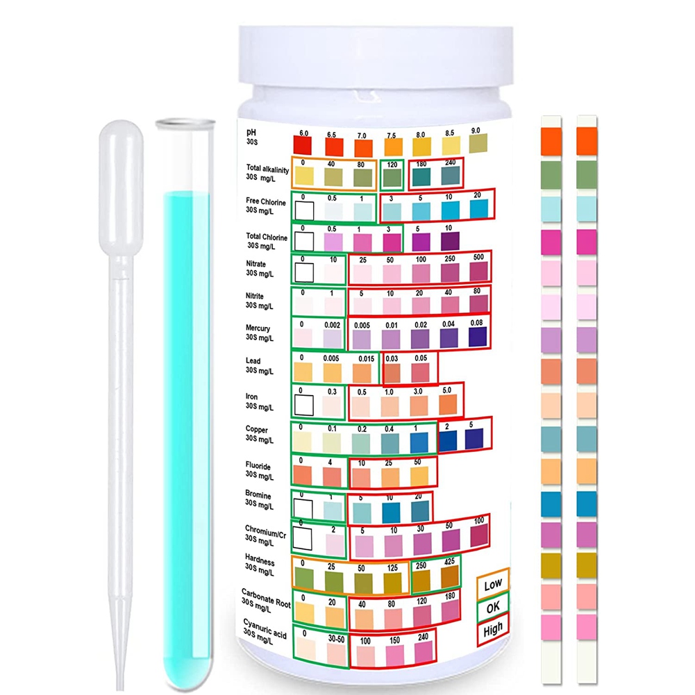 Ph Strip Test - شرائط اختبار المياه لمياه الشرب ،