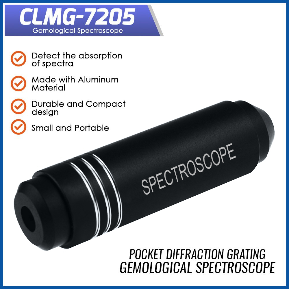 Spectroscope Handheld - جيب أداة صريف الحيود المتين مع