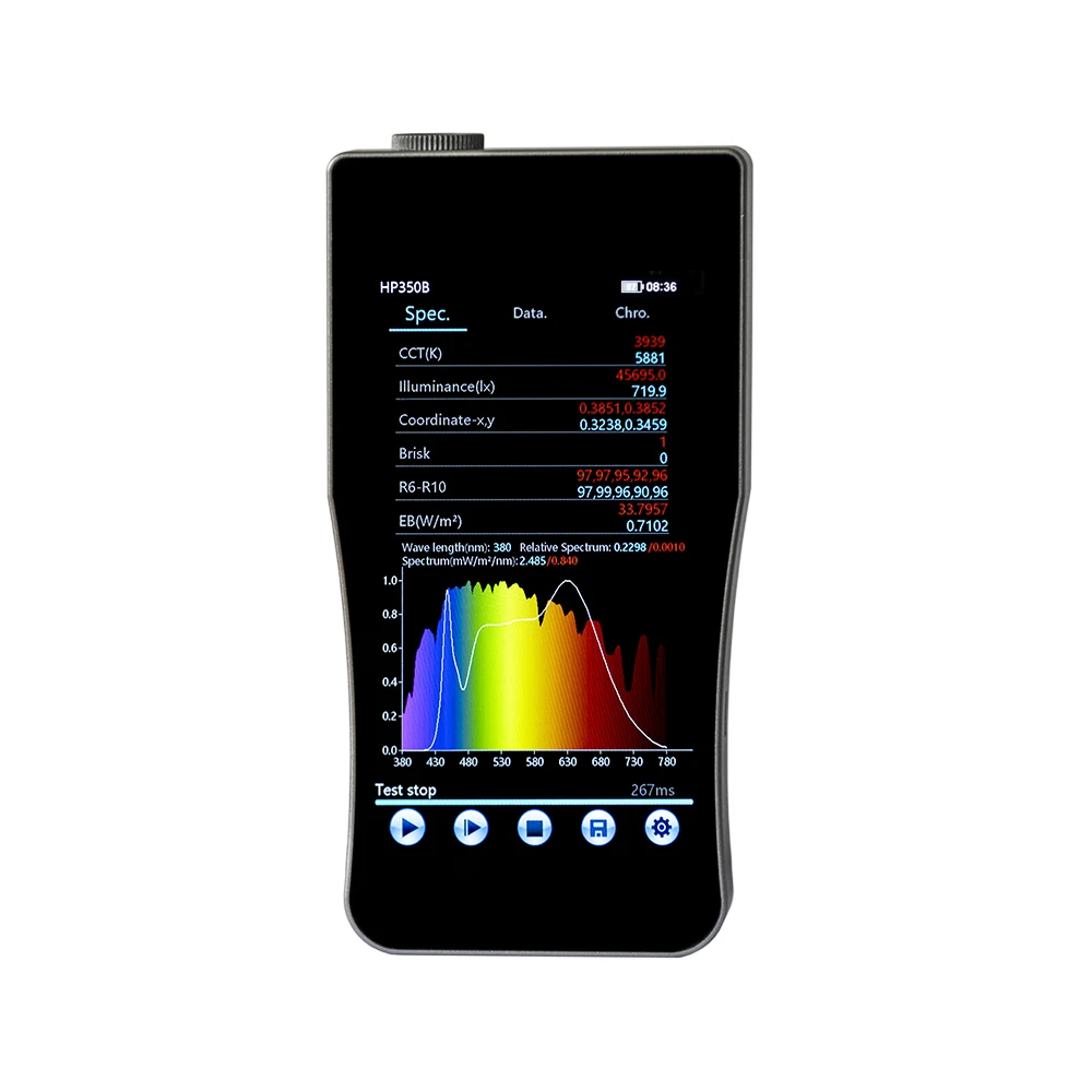 HP350B يده الضوء الأزرق مطياف  - مراجعة Spectroscope Handheld وسعره