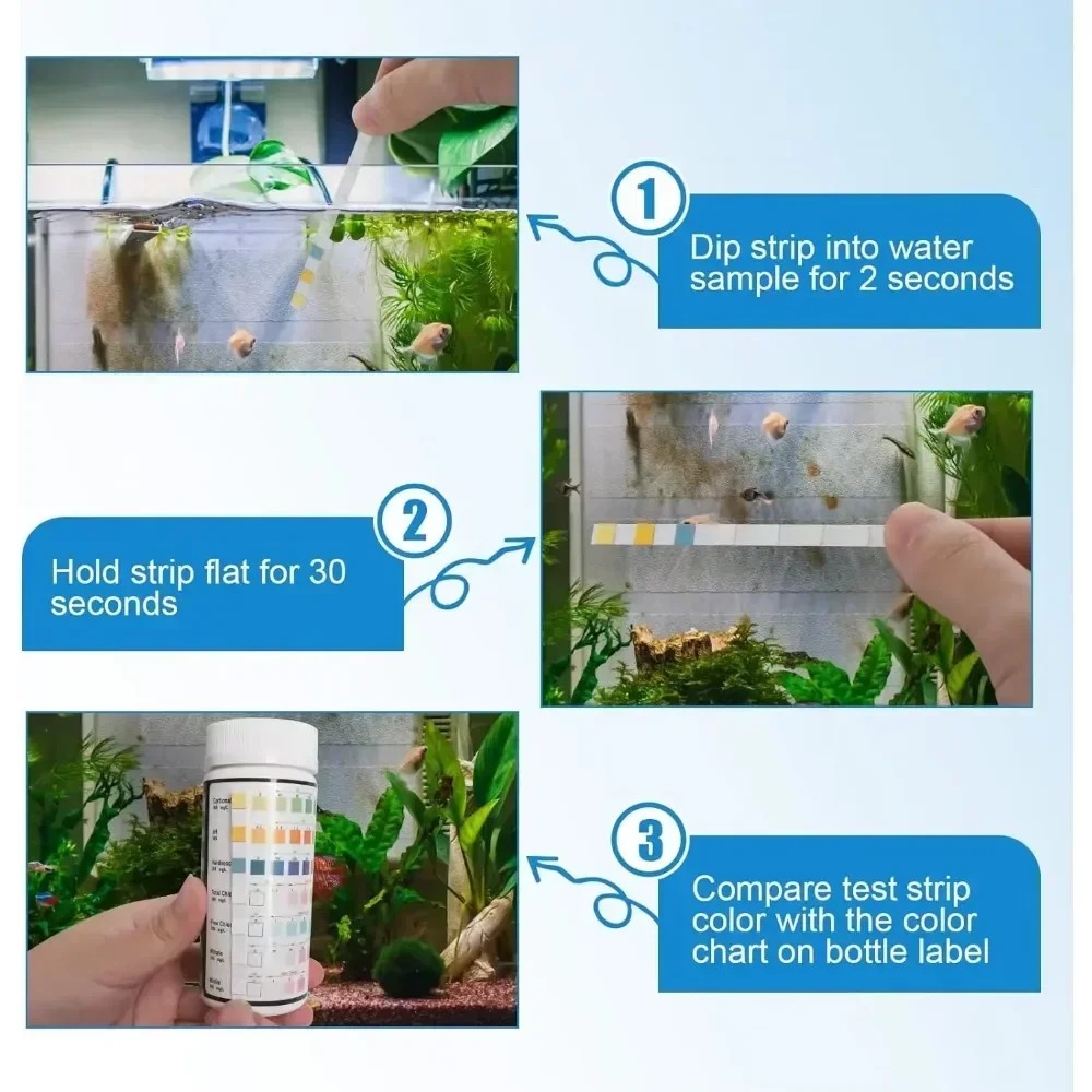 حوض السمك اشرطة الفحص PH جودة  - مراجعة Ph Strip Test وسعره